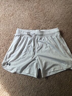 Under Armor White Athletic Shorts